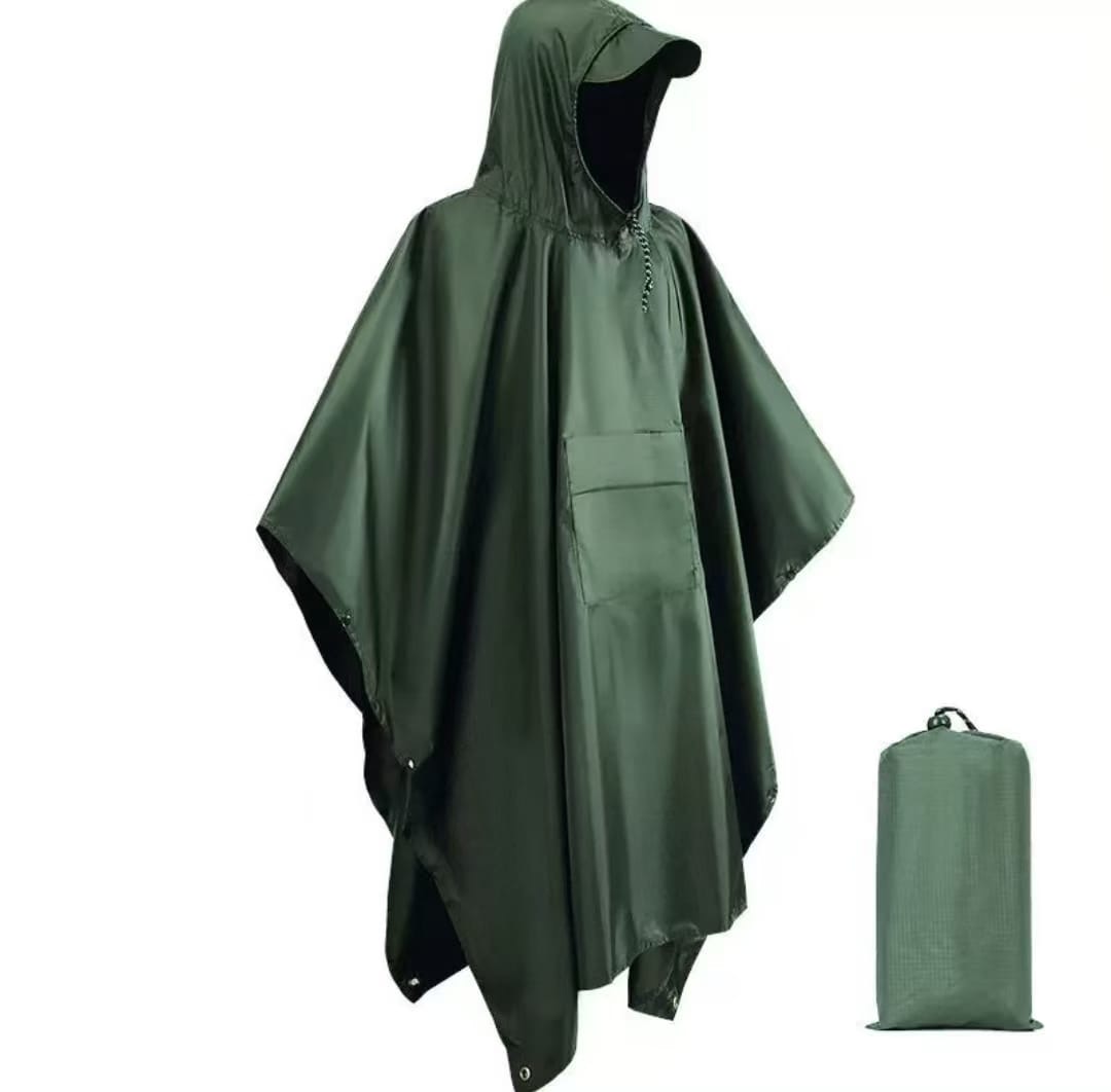 Rain poncho for outdoor travel